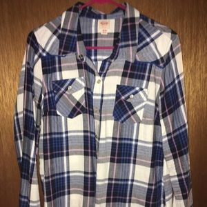 Blue flannel shirt